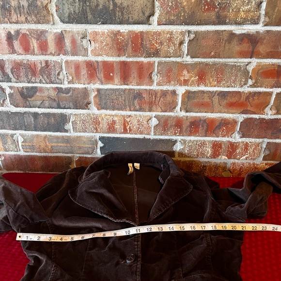 St.John’s Bay Stretch Women’s Brown Corduroy Button Up Jacket Size:Large - Picture 5 of 8